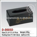 High grade plastic black tissue box